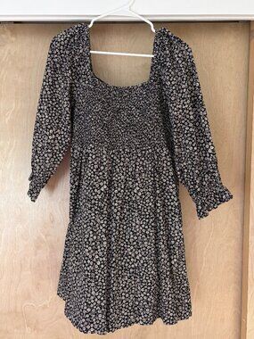 Madewell Lucie Smocked Mini Dress